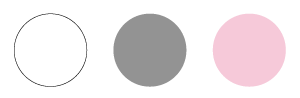 Three circles in a row on a light gray background: the left circle is white with a thin black outline, the middle circle is solid gray, and the right circle is solid light pink. Read more at Aerovex Systems (aerovexsystems.com)